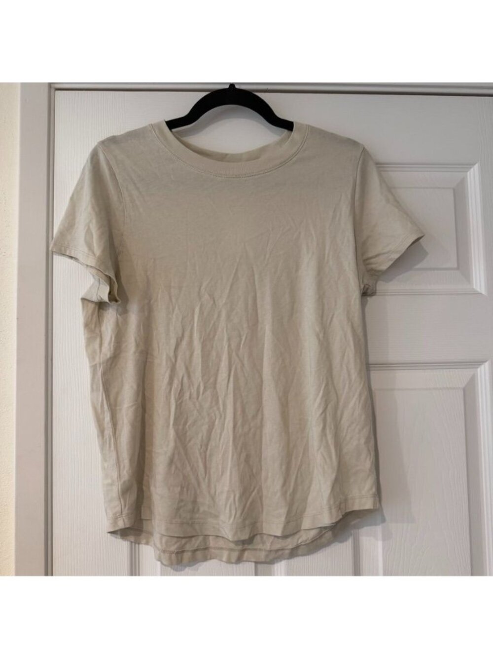 Madewell Beige Softfade Cotton Basic Crewneck Short Sleeve T Shirt Size Medium N